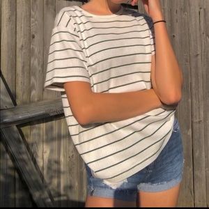 oversized striped vintage shirt
